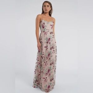 ANTHROPOLOGY NEVER WORN- Jenny Yoo Drew Print Enchanted Floral Dress. size 2